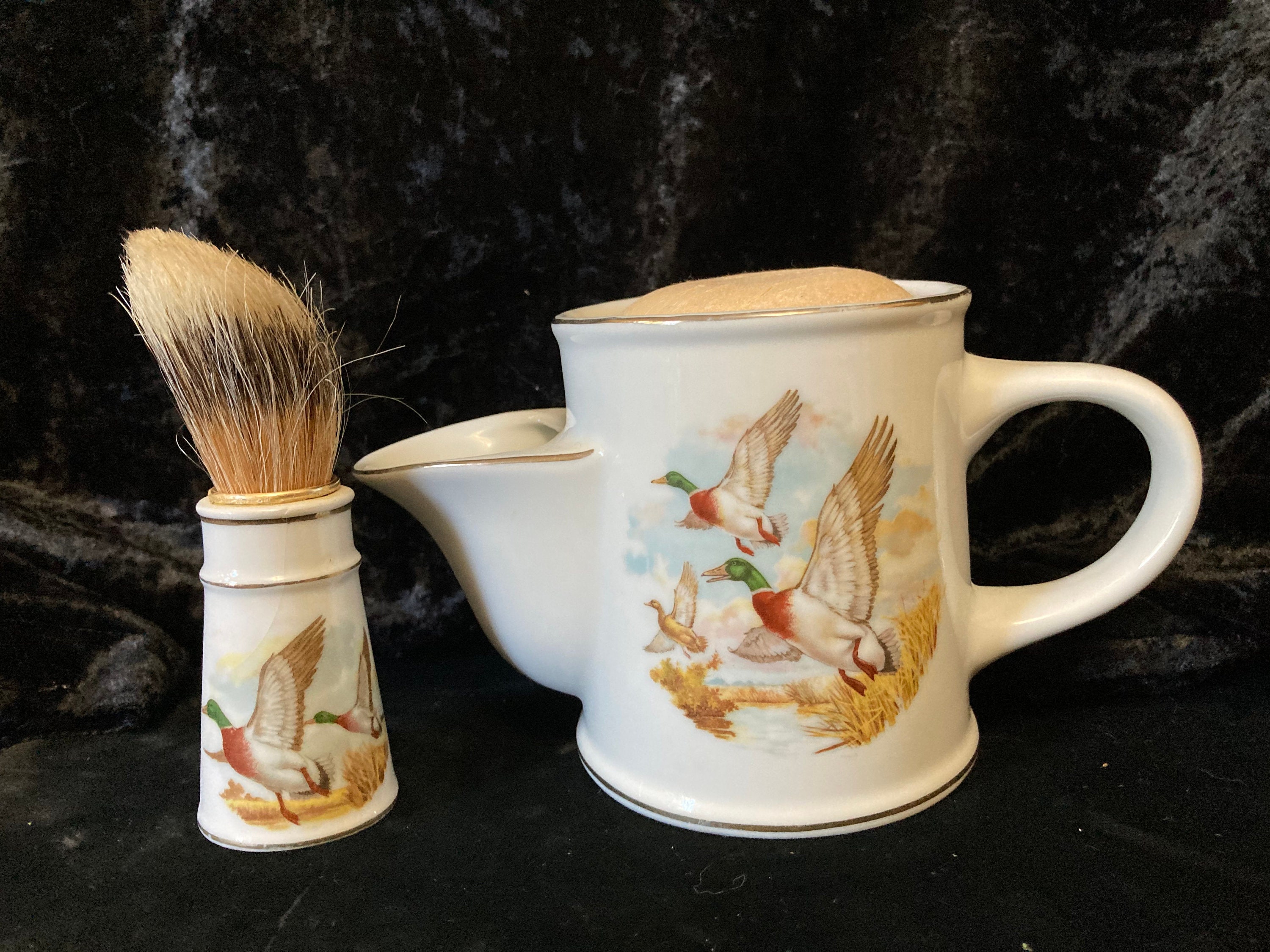 Shaving Mug, Brush & Soap Wild Geese From Royal London - Etsy