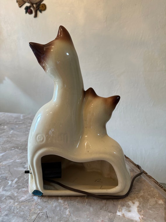 TV Lamp Siamese Cats by Kron - Etsy