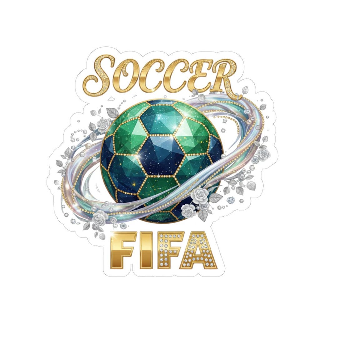 Soccer FIFA Sticker | Kiss-cut Vinyl Soccer Ball Decal - Etsy