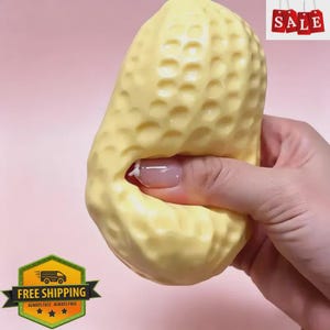 Pallina morbida cremosa al gusto di arachidi, giocattolo antistress sensoriale, pallina da spremere, spedizione gratuita