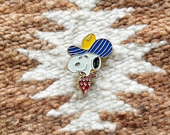 1970s Aviva Enamel Snoopy Pin