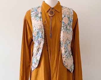 Vintage Floral Vest | Size 10
