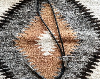 Vintage Silver Steer Head Bolo