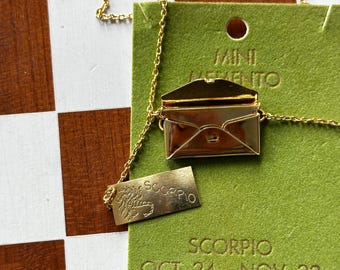 1970s Deadstock Zodiac Charm Necklaces | Length: 15"