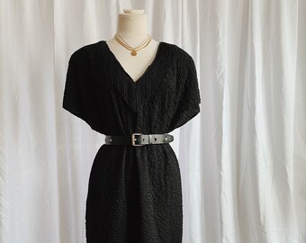 Vintage Fringe V-Neck Dress
