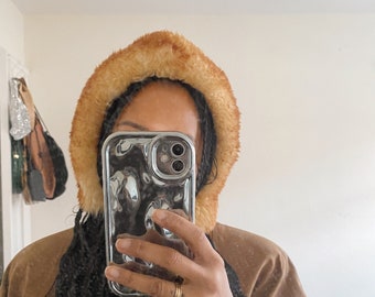 Vintage Detachable Faux Fur Hood