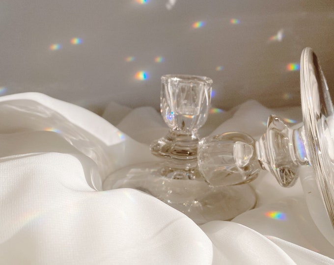 Crystal Candlestick Holders