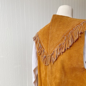 Vintage Suede Fringe Vest