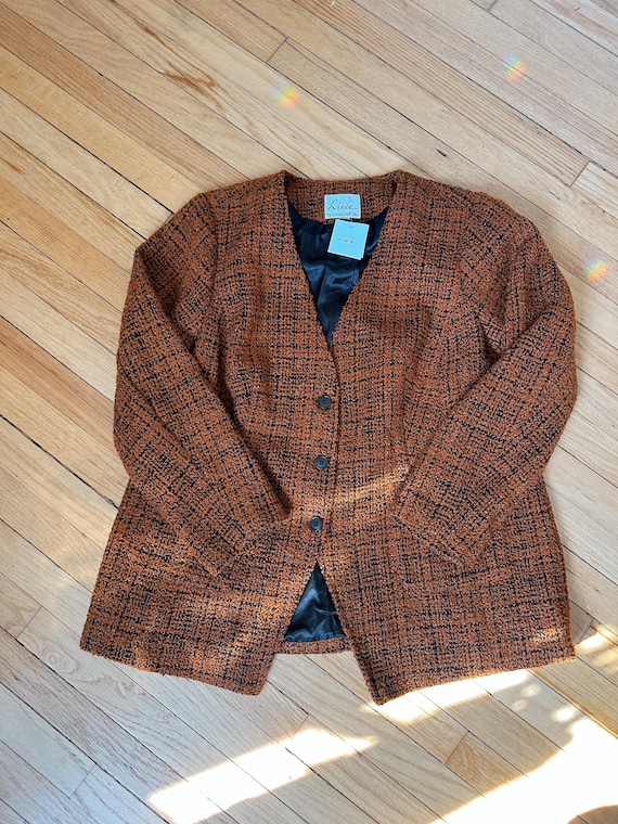 Vintage Camel Tweed Blazer | Size XL