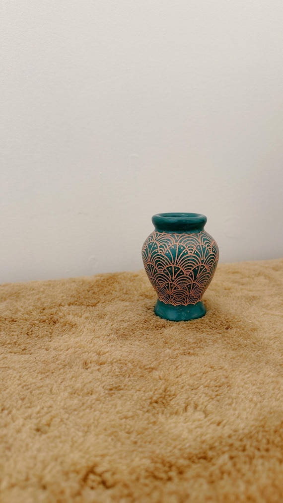 Colorful Terracotta Bud Vase