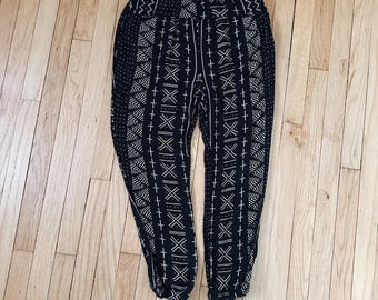 Indian Cotton Mud Cloth Patterned Pants