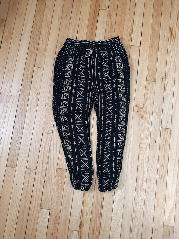 Indian Cotton Mud Cloth Patterned Pants