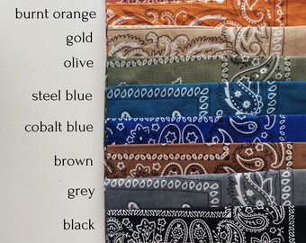 Lightweight 100% Cotton Bandanas