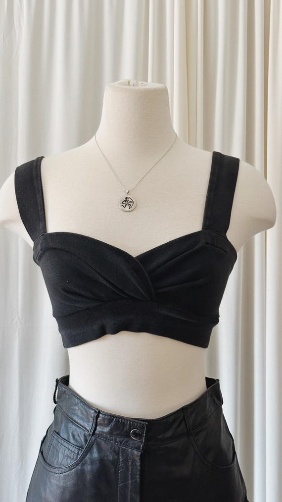 1990s Express Tricot Bralette | Size Sm/M