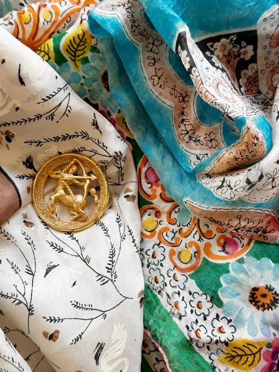 Trifari Crown Sagittarius Brooch