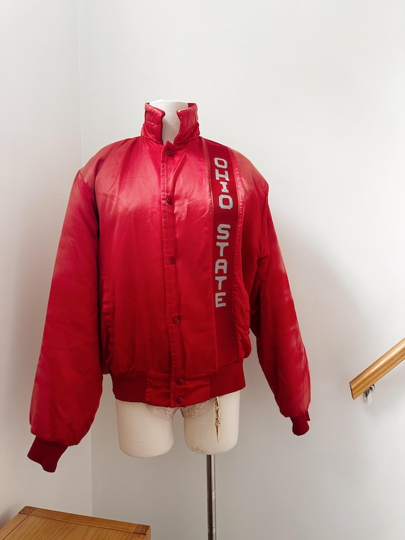 Chalkline Ohio State Satin Bomber | Size M