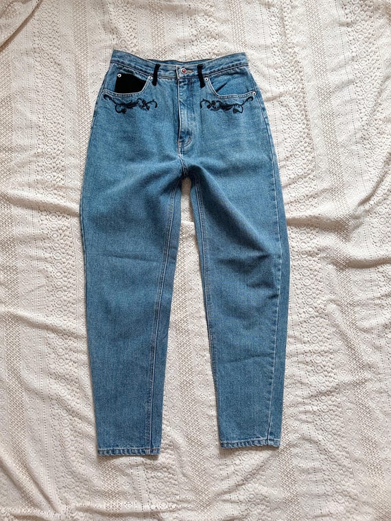 80s 90s Western-Inspired Jordache Jeans | 28" Waist