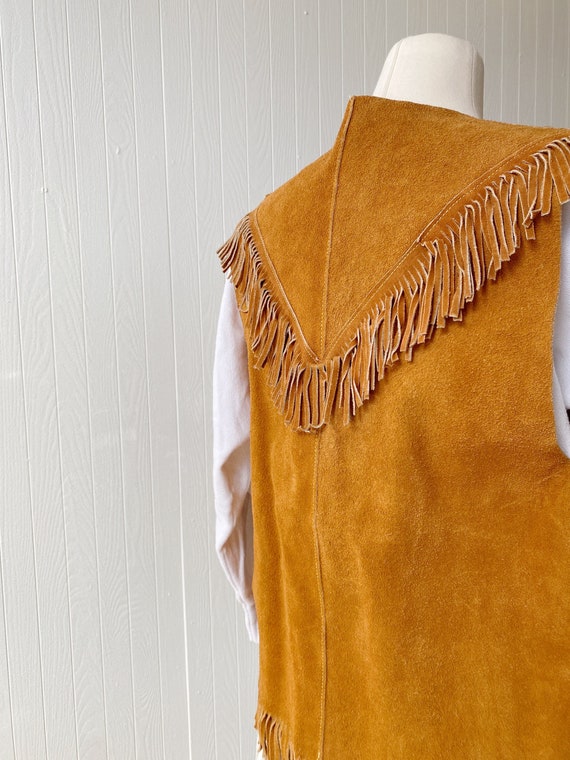 Vintage Suede Fringe Vest