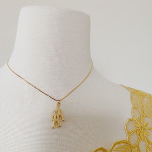 Dainty Gold Zodiac Necklaces with Rhinestone Accents image 5