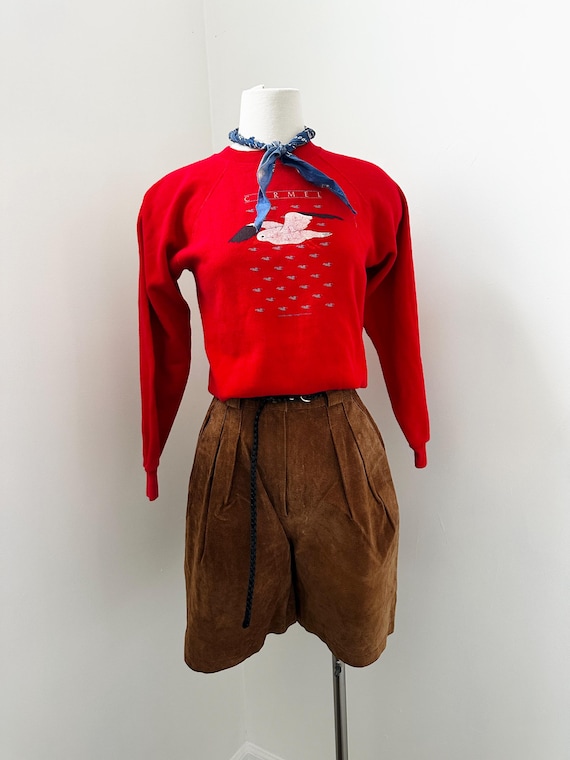 80s 90s Vintage Carmel Sweatshirt | Womens XS