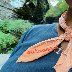 Custom Embroidered Hand Dyed Bandana image 3