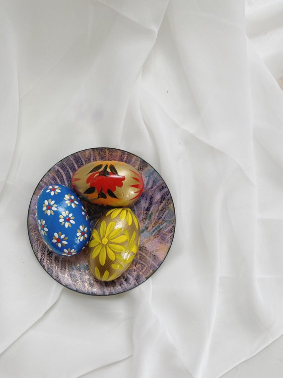 Vintage Handpainted Polish Eggs, Pysanky, Pisanki, Easter Eggs