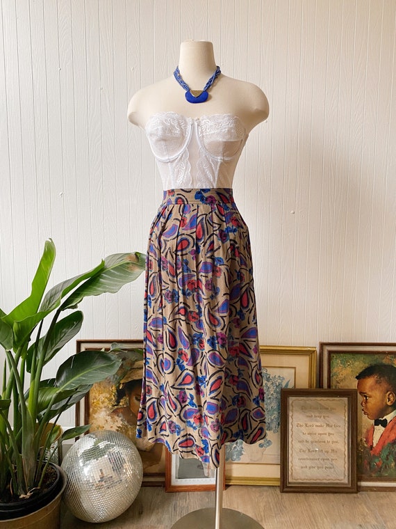 Vintage Ungaro Midi Skirt | 28" Waist