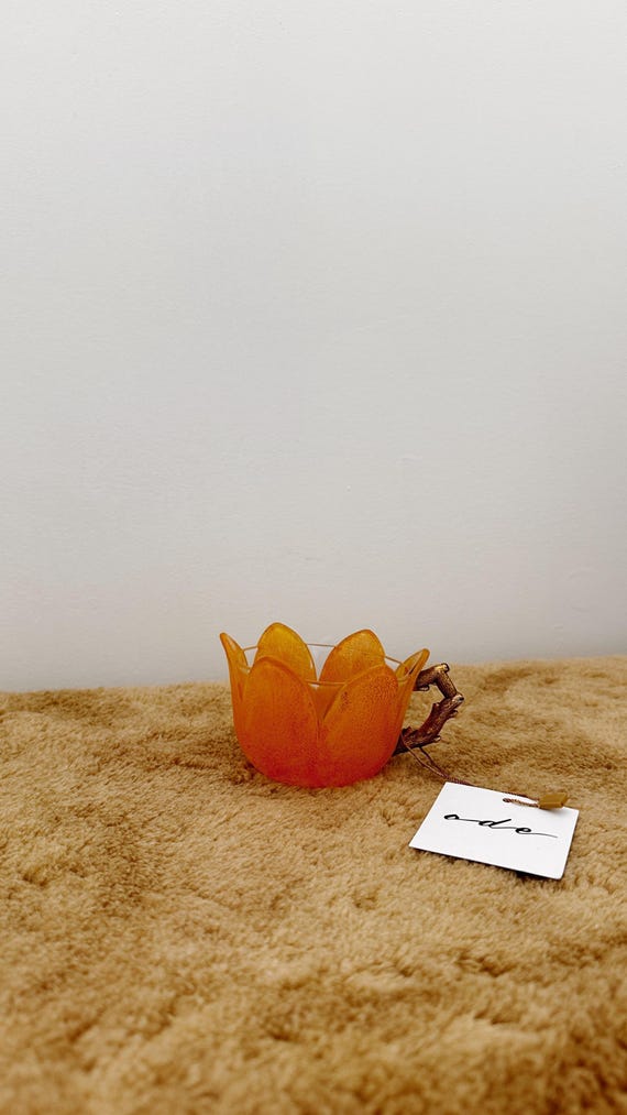 Antique Westmoreland Orange Peel Tulip Cup
