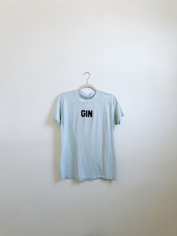 1970s "Gin" Handmade Tee | Size SM