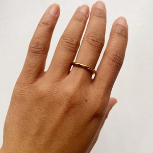 Thick Gold Filled Stacking Ring image 1