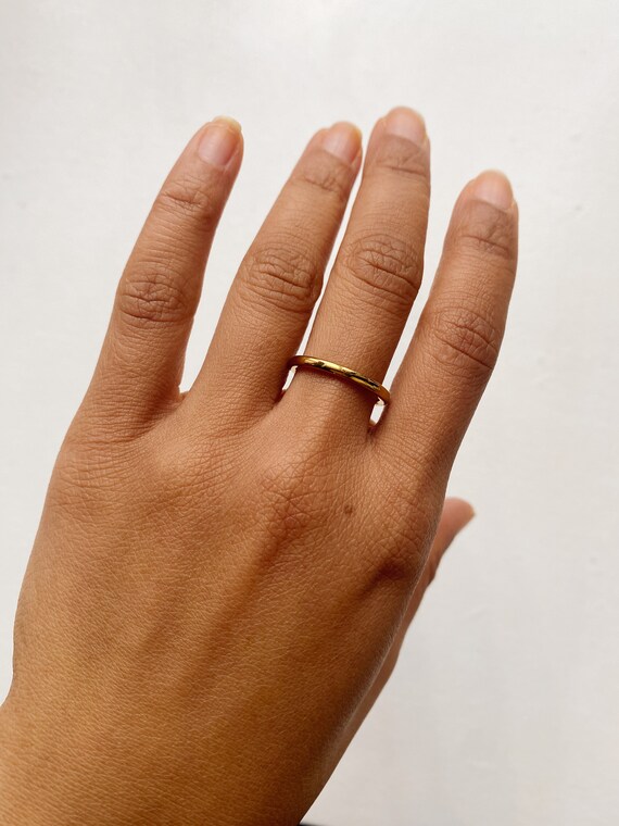 Thick Gold Filled Stacking Ring