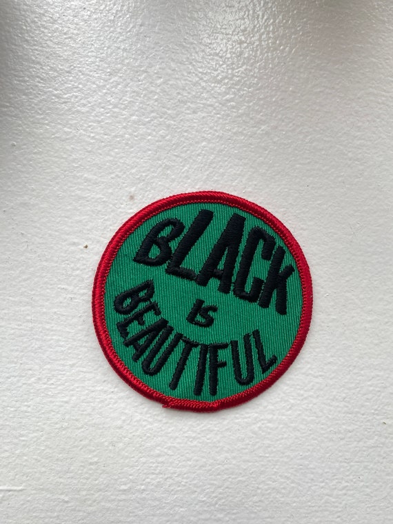 Vintage NOS 1970s Sew-On 'Black is Beautiful' Pat… - image 2