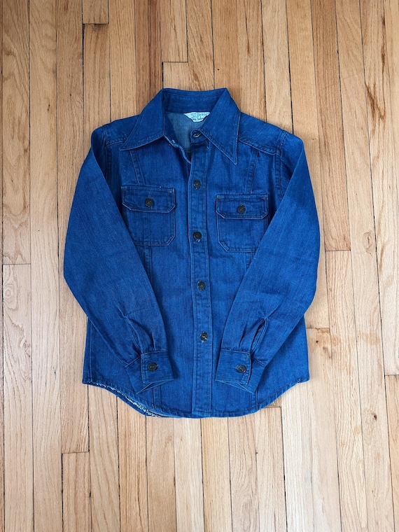Vintage Deadstock 70s Denim Button Down