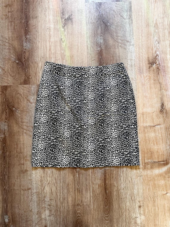 1990s Animal Print Mini Skirt | 28" Waist