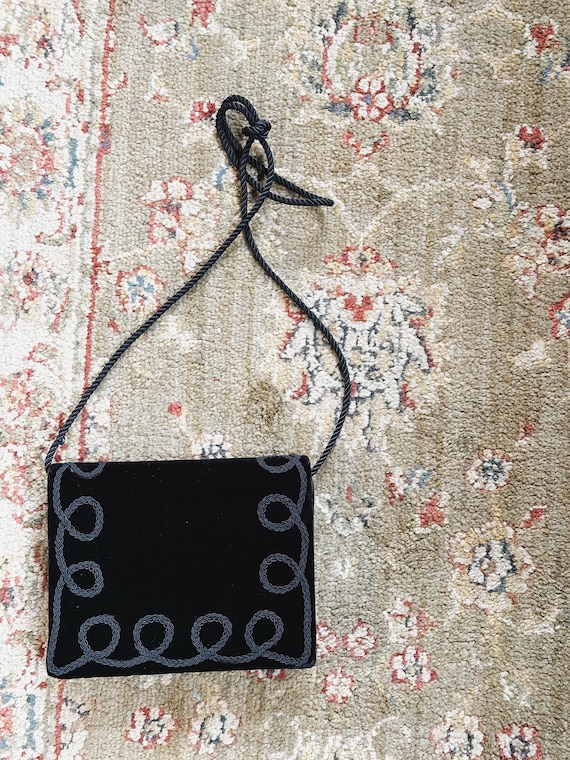 1980s Velvet Western-Inspired Purse
