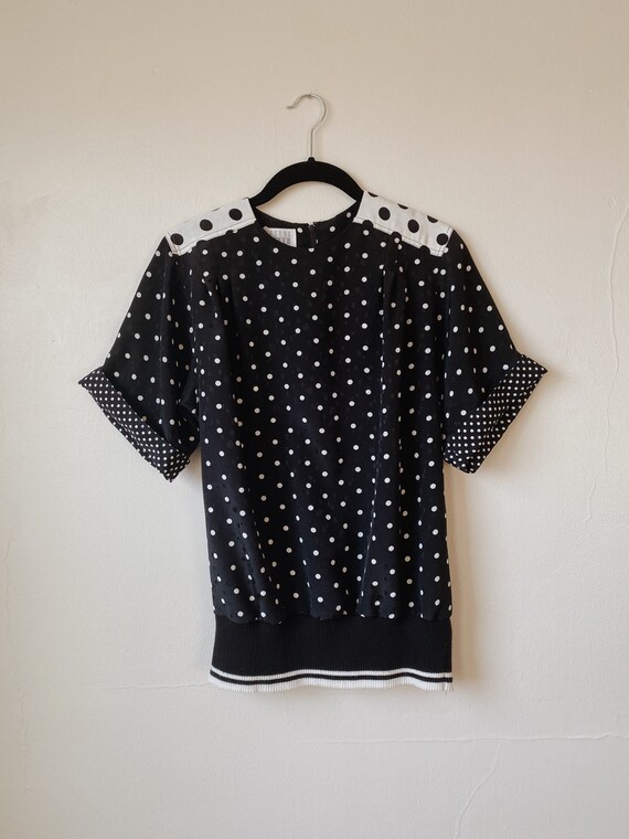 Vintage Dotted Blouse | Size 8