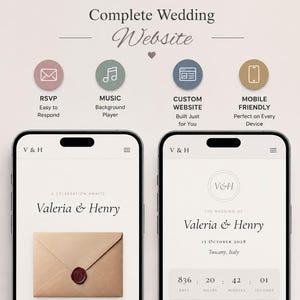 Luxury Wedding Website Design | Custom Coded, RSVP & Google Sheets Integration