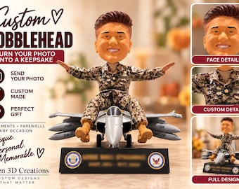 Custom Bobblehead from Photo | Personalized 3D Printed Figurine| Hand Painted