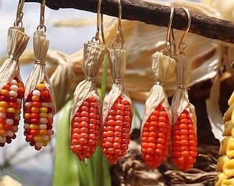 Andean corn earrings