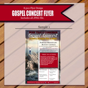 Custom Gospel Concert Flyer