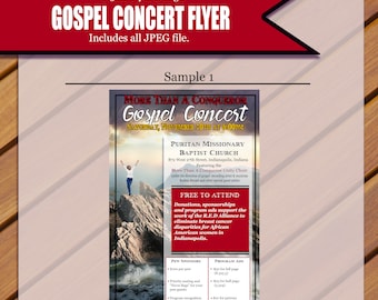 Custom Gospel Concert Flyer