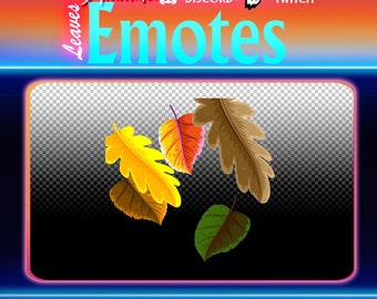 Leaves Animated Emote for Twitch and Discord - Fall Inspired Emote
