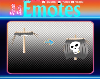 Emote Pirate Sails Up and Down - Emote animée pour Twitch, Discord et YouTube