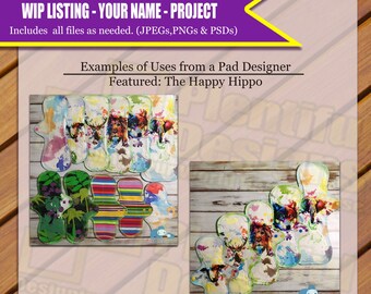 Digital Fabric Designs, Custom Seamless Main Print, Seamless Corresponding Print, Panels in XS, S, M, L, Bum Panels, All Files Included