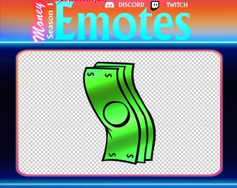 Money Folds Animated Emote for Twitch and Discord - Animated, Funny Emotes, Original Emotes