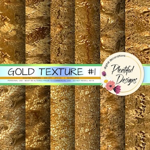 Papel digital dorado - Sin costuras 12x12 - Lámina - You Print, Papel dorado para agenda, Papel con textura dorada, Papel dorado digital, Impresión en tela dorada
