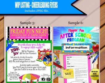 Flyer de pom-pom girl personnalisé