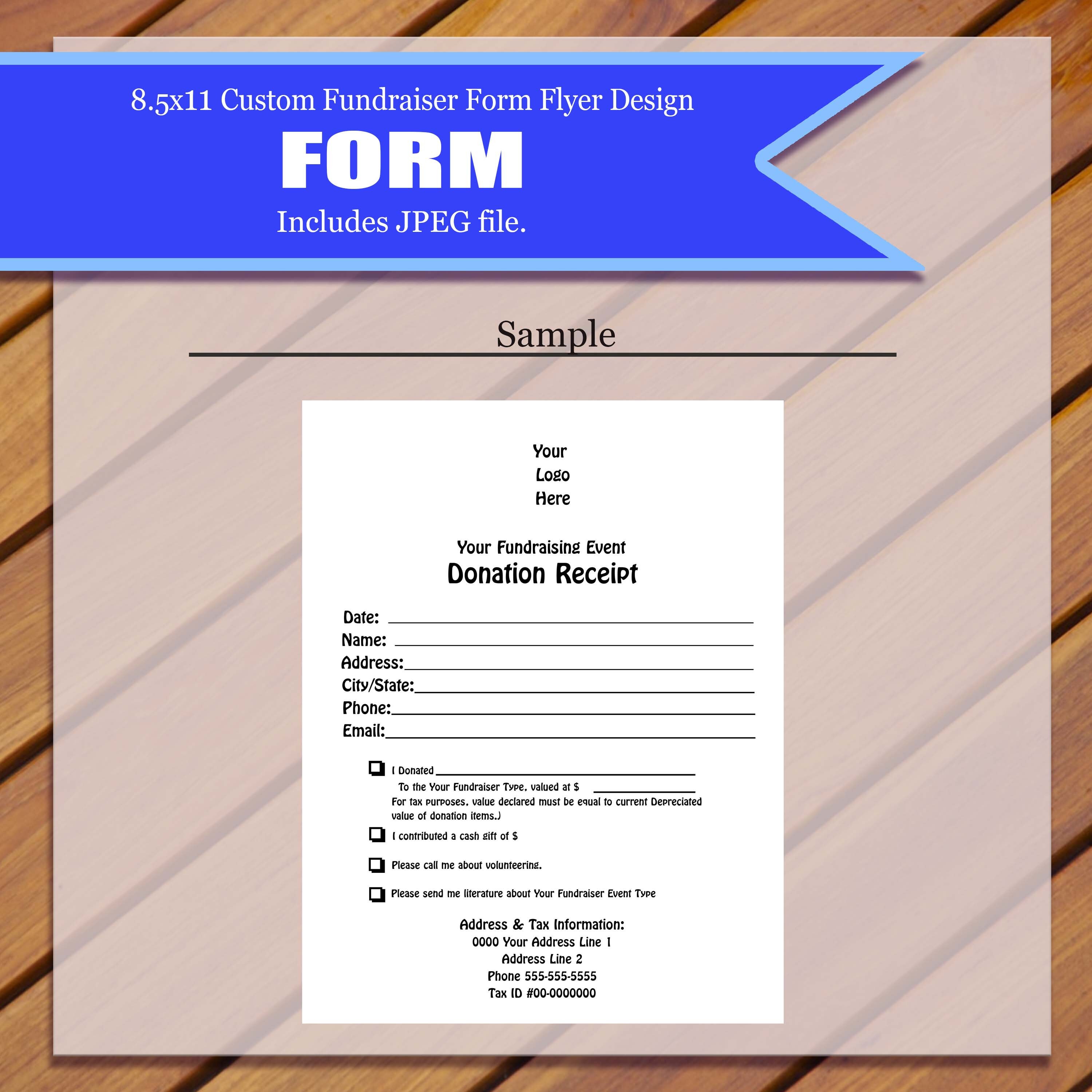 Custom Donation Form Fundraiser Form Donation Event | Etsy