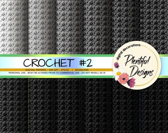 Seamless Crochet Fabric Designs, Textured Dishcloth Design, Advanced Coordinates,Digital Scrapbook, 300 dpi, JPEG files only, commercial use