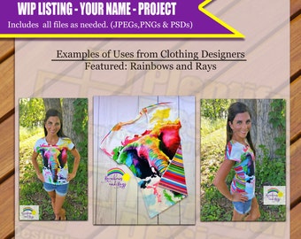 Digital Fabric Designs, Custom Seamless Main Print, Seamless Corresponding Print, Panels in XS, S, M, L, Bum Panels, All Files Included